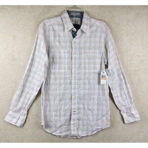 Nautica Men's Long Sleeve Button Front Collared Sail Nautical Shirt Size S